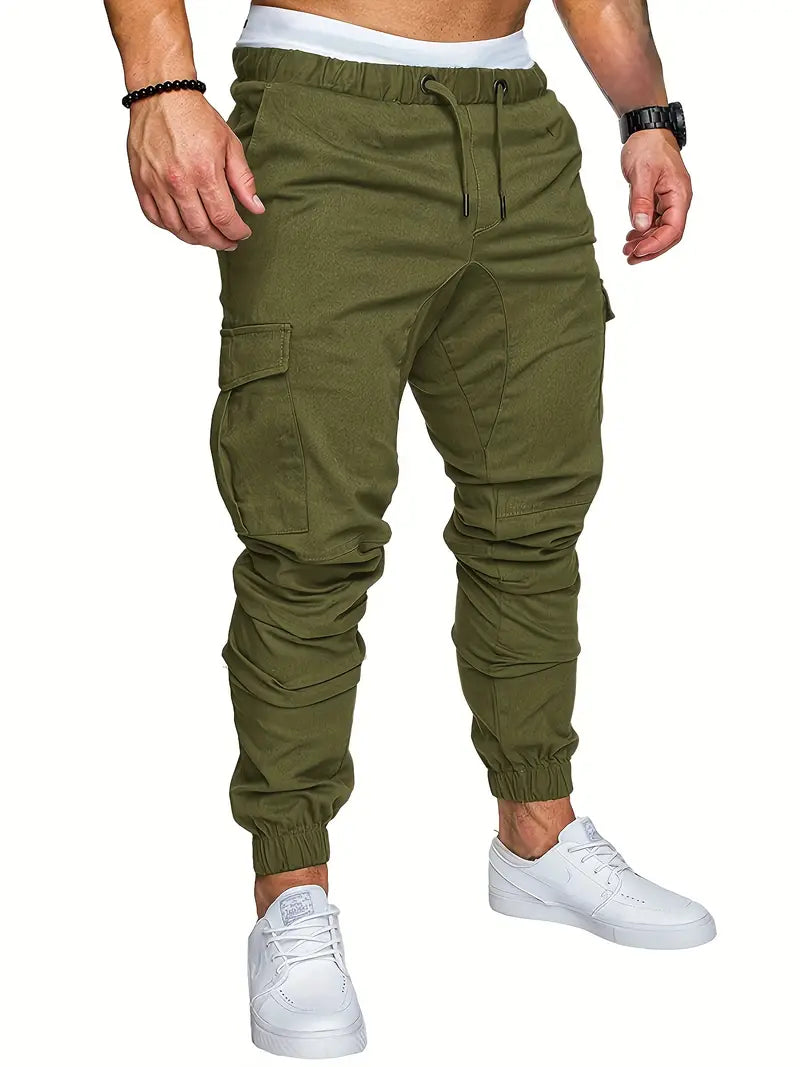 Slim-Fit-Cargohose aus Baumwollmischung für Herren