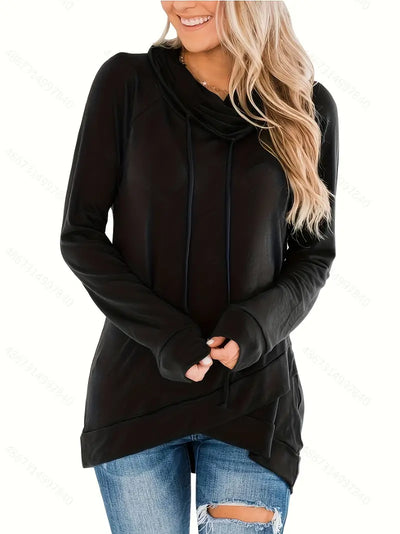 Femininer Pullover mit asymmetrischem Saum