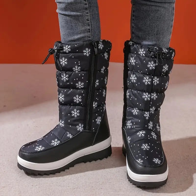 Modische Mid-Calf Schneestiefel für Damen - Komfortabel