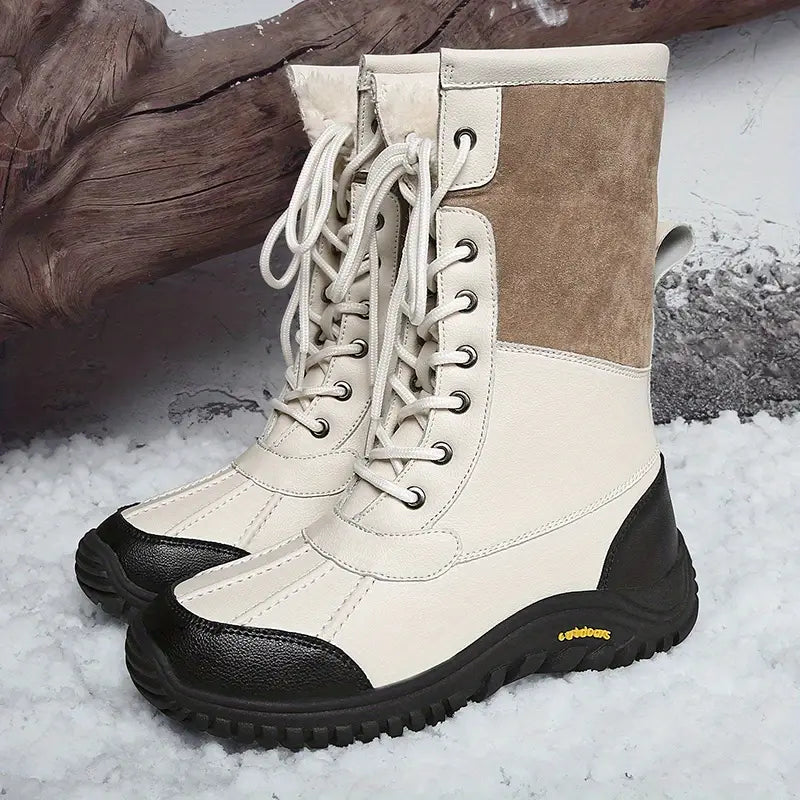 Damenmode Wasserdichte Schneestiefel, Casual Outdoor Verdickter