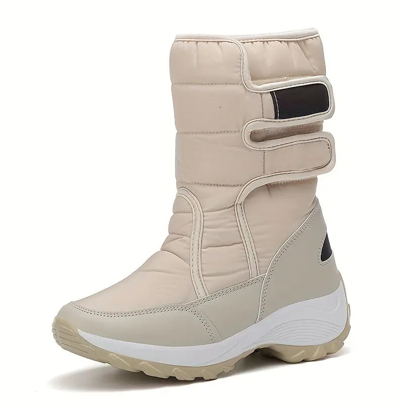 Schneestiefel Damen Mid-Tube Warm und Wolle verdickt