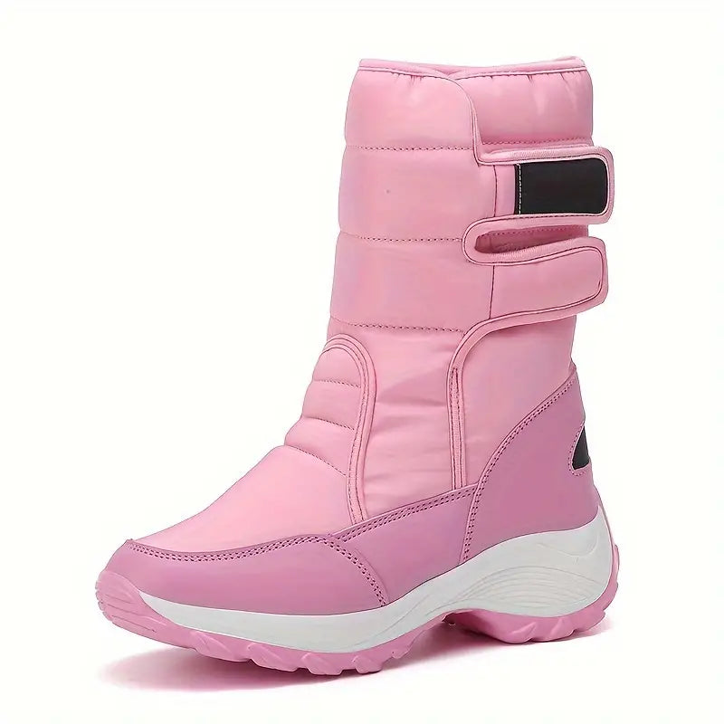 Schneestiefel Damen Mid-Tube Warm und Wolle verdickt