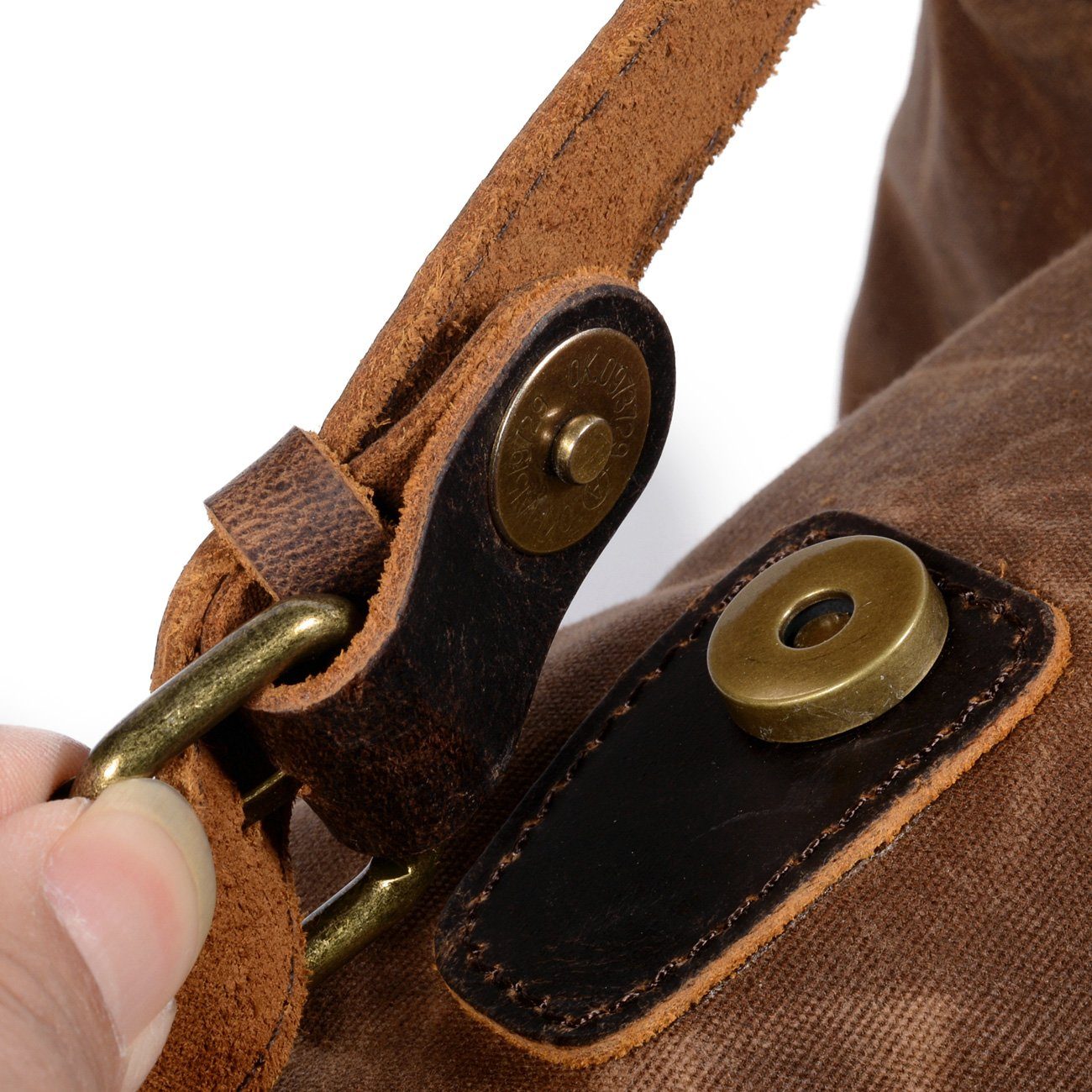 SalzburgPack – Klassischer Rucksack im Canvas-Leder-Mix