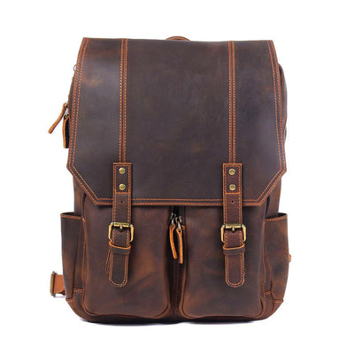 ClassicBrown – Eleganter Leder-Rucksack in braun für jedes Abenteuer