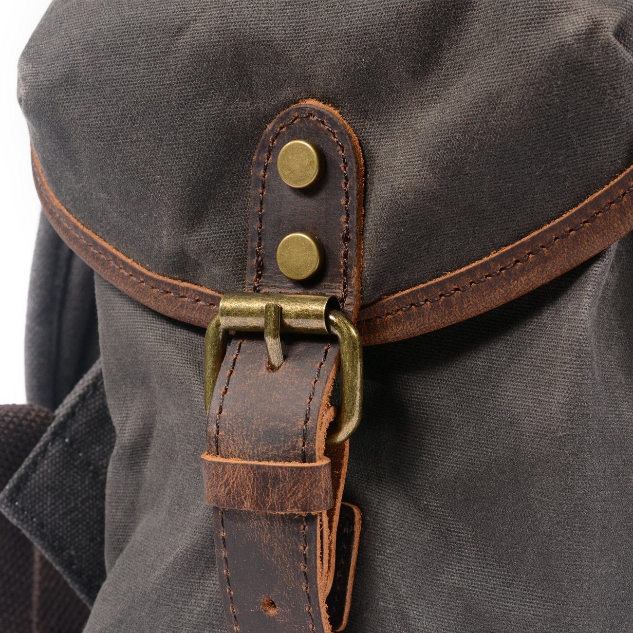 SalzburgPack – Klassischer Rucksack im Canvas-Leder-Mix